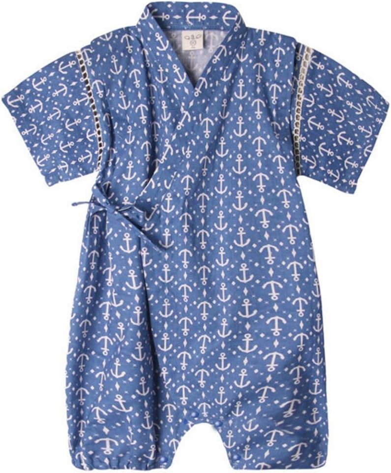 PAUBOLI Baby Romper Kimono Robe Cotton Japanese Pajamas