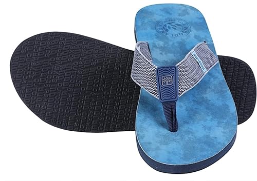 mens navy blue flip flops