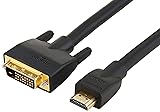 Amazon Basics HDMI to DVI Adapter Cable, Black, 15