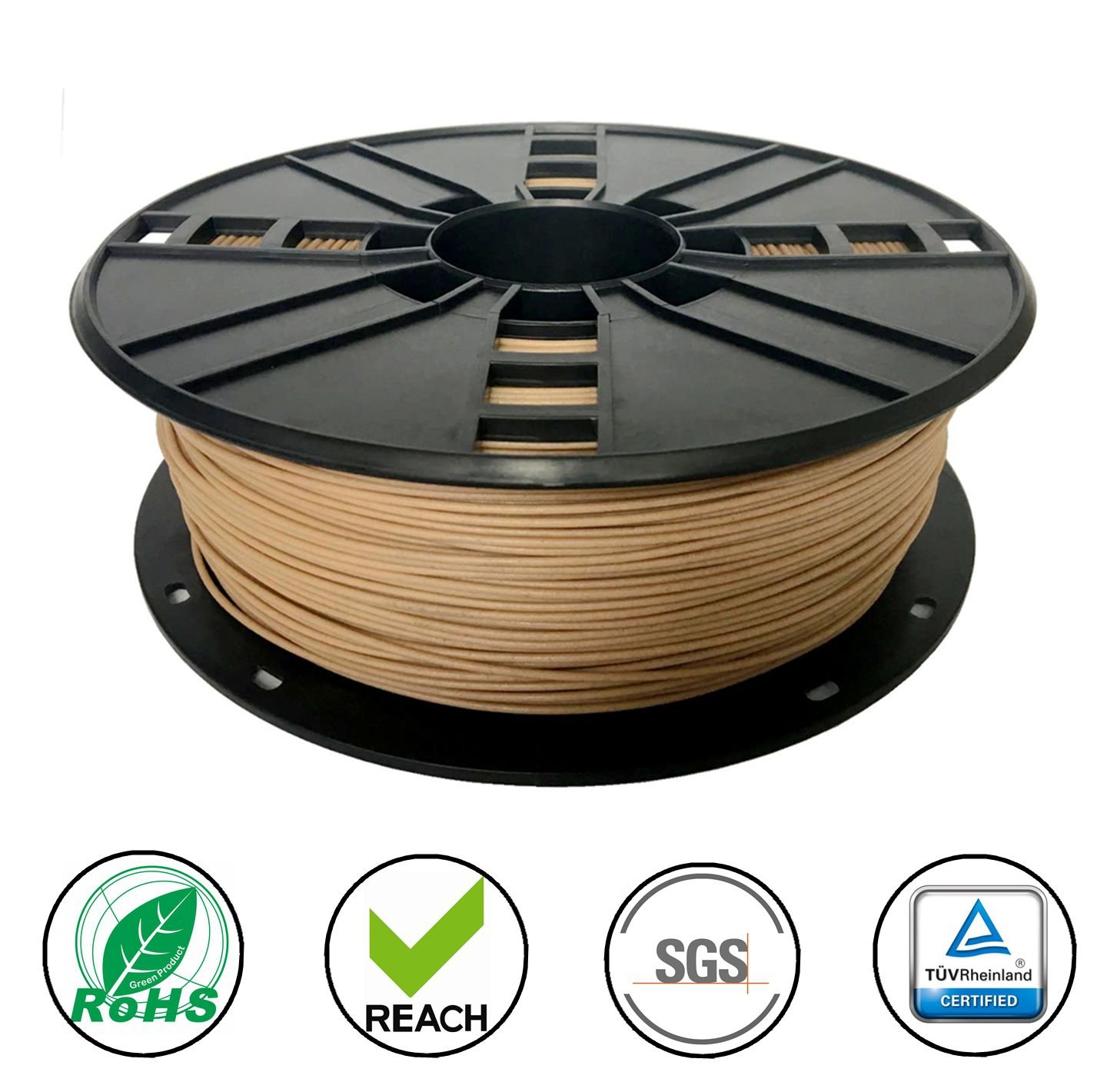 NOVAMAKER Wood 3D Printer Filament 1.75mm - Wood Filament ...