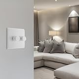 BG Electrical Intelligent Double Wall Dimmer Switch 200W Nexus 800 White view 7