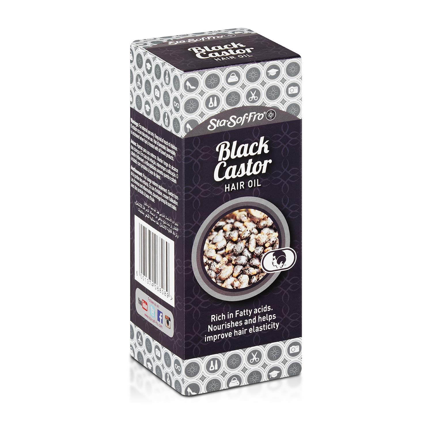 Sta-Sof-Fro Black Castor Oil Infused with Jamaican Black Castor Oil & Coconut Oil