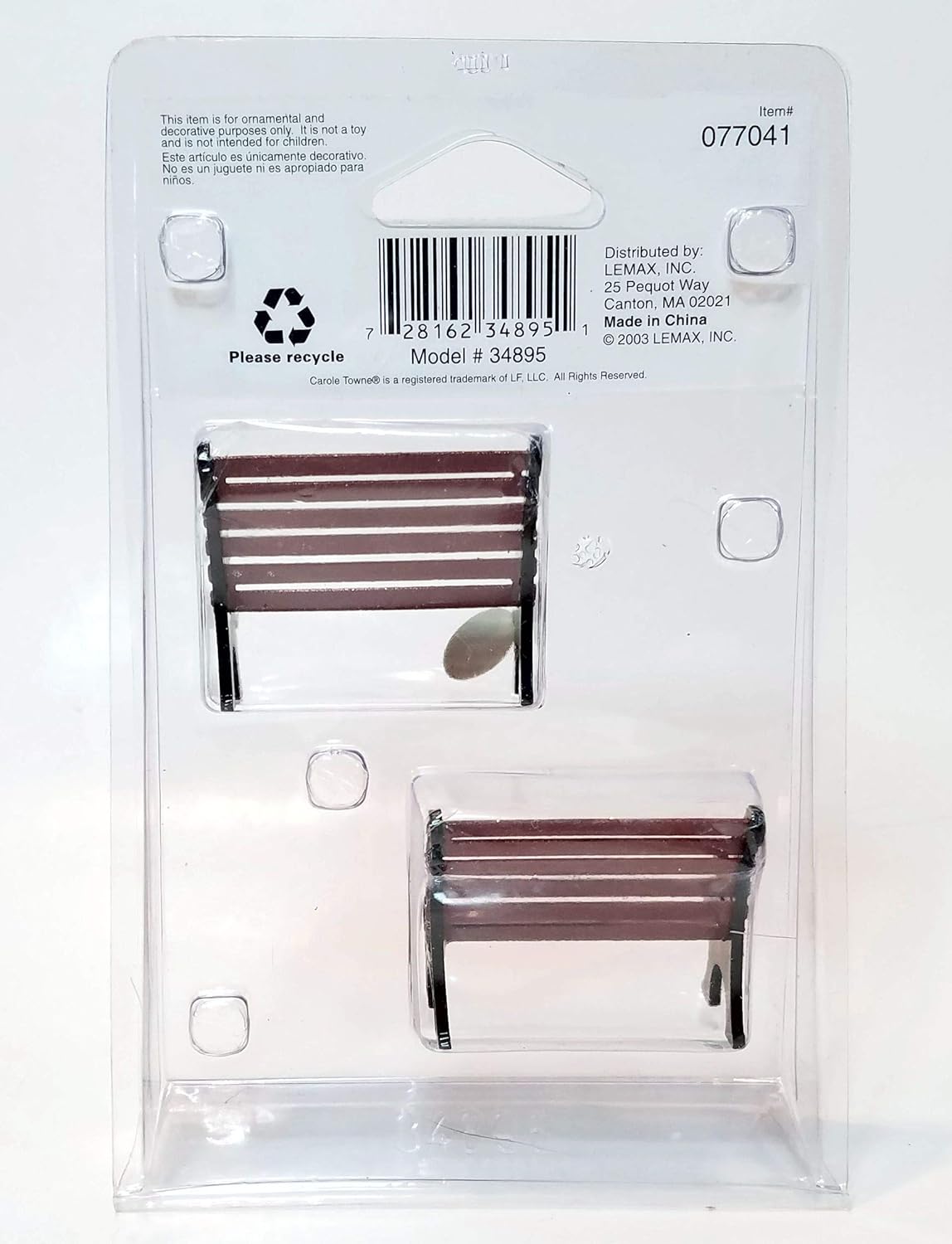 smart outdoors canton ma on Amazon Com Lemax Set Of Two Park Benches By Table Accents Home Kitchen