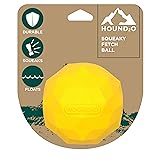 Hound2O Dog Chew Toys - Squeaky Fetch Ball, Yellow