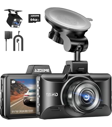 Amazon.com: AZDOME M01 Pro dashcam and 3-Lead Acc Hardwire Kit