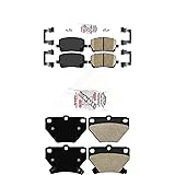 AmeriBRAKES Front Ceramic Rear Semi-Metallic Disc
