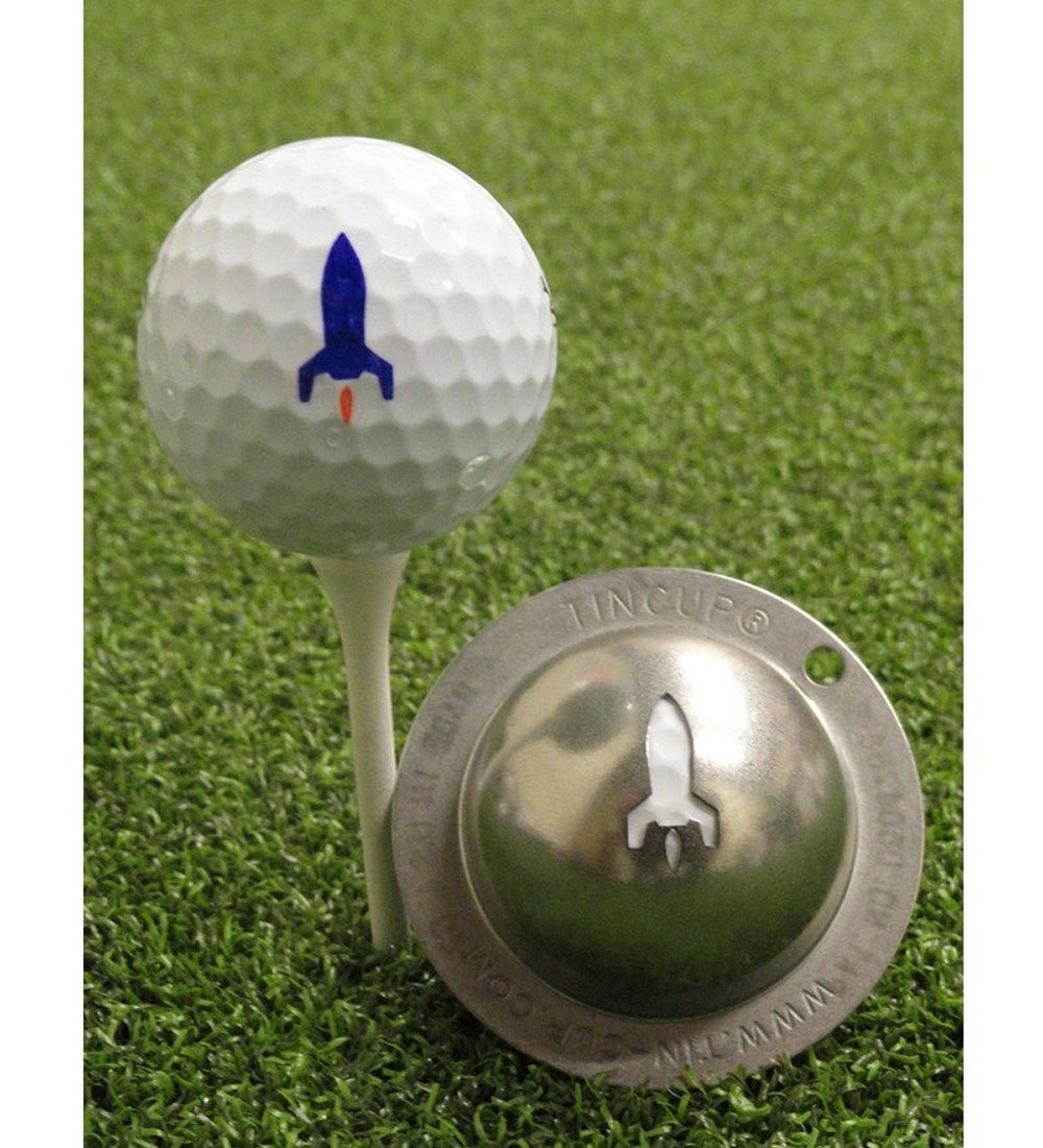 Tin-Cup Unisex Adult LAUNCH IT Golf Ball Marker - Steel, One Size