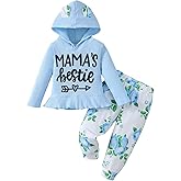 Mioglrie Toddler Baby Girl Clothes Fall Winter Sweatsuit Newborn Sweatshirt Sweat Pant Sets Outfits Infant Girls Clothing