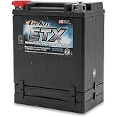 Deka Sports Power ETX14 Battery- 12V 12Ah Replacement Battery with 220 CCA | Ready-to-Install and Spill-proof Motorcycle Battery Replacement with 2 RemovableRisers for Compatible Powersports Vehicles.
