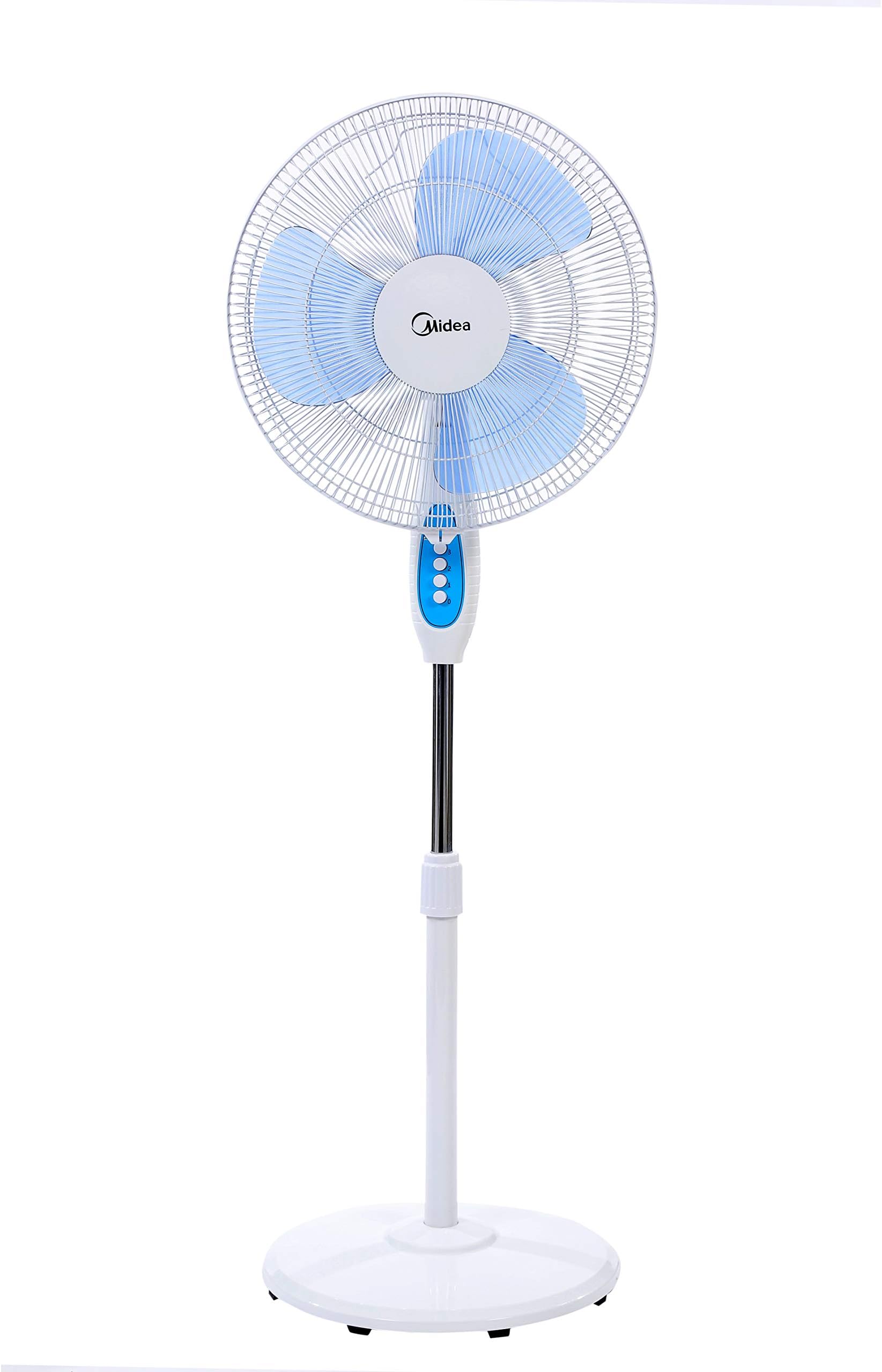 Midea Pedestal Fan White Color 3 Fin Fs4011v 1 Year Service Warranty Price In Uae Amazon Uae Kanbkam