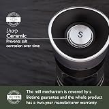 Cole & Mason Horsham Chrome Salt Mill 154mm Adjustable Ceramic Grind Mechanism view 4