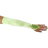 Greatlookz Dancing with Moon Fingerless Satin Opera Length Gloves, Lime