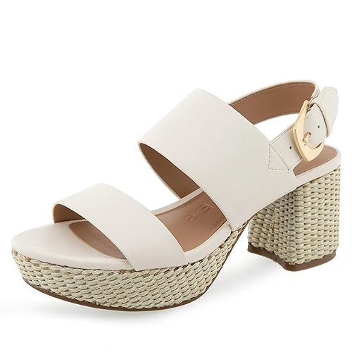 Aerosoles Women's CAMILIA Heeled Sandal, Eggnog Combo, 10 Wide