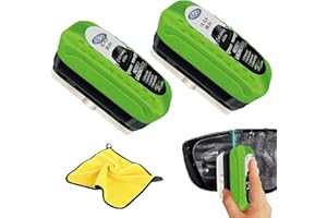 2pack Glass Film Cleaning Brush,Car Window Cleaner,Pure Vision Windshield CleanerStrong Front Windshield Remover for Windshie