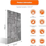 IZODEKOR 3D Stone Effect Wall Panels Pack of 10 53 sq ft Natural Look view 2
