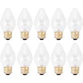 OCS Parts 10-Pack Hatco 02.30.043.00 Light Bulbs for Heat Warmers | 60W E25 Torpedo Shape PFTE Coated High Temp Shatter Resistant Specialty Consumer Lamps