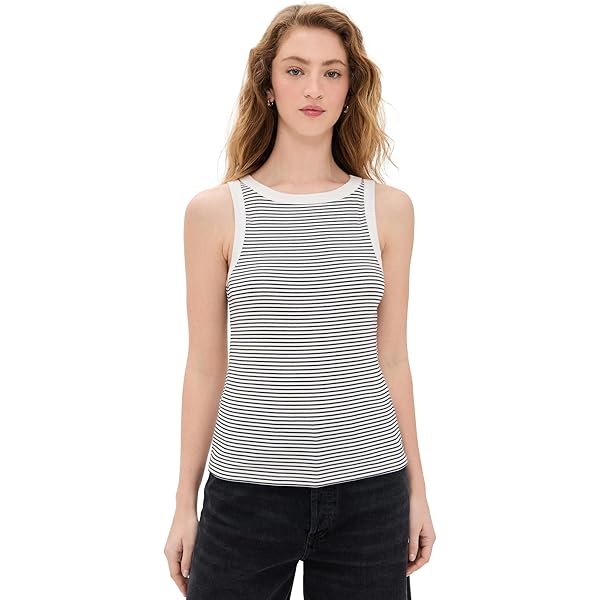 Madewell Womens Boat Neck Slit Tank Crimson XX-Small at Amazon