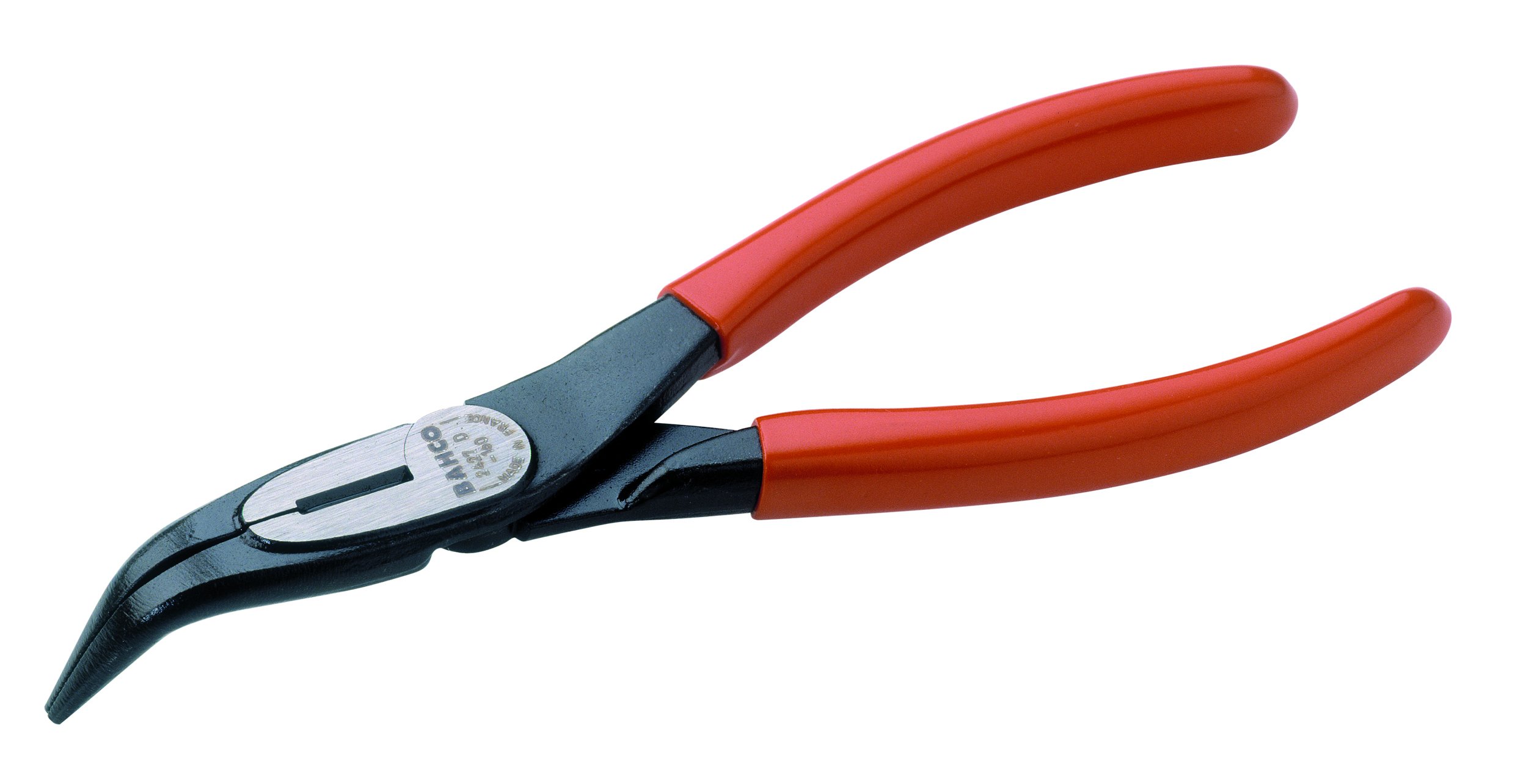 Bahco 2427 D-200 Snipe Nose Pliers with Bent Tip 60 Degree, Multi-Colour, 200 mm