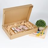 RLAVBL 25 Cardboard Boxes Brown Shipping Box 330x254x51 mm 13x10x2 in view 2