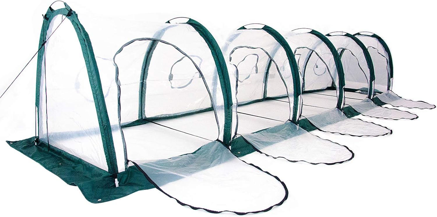 Little kuku Greenhouse, Portable Water Proof Garden Tunnel Greenhouse, Suitable for Indoor and Outdoor (200” X 40“ X 40”)