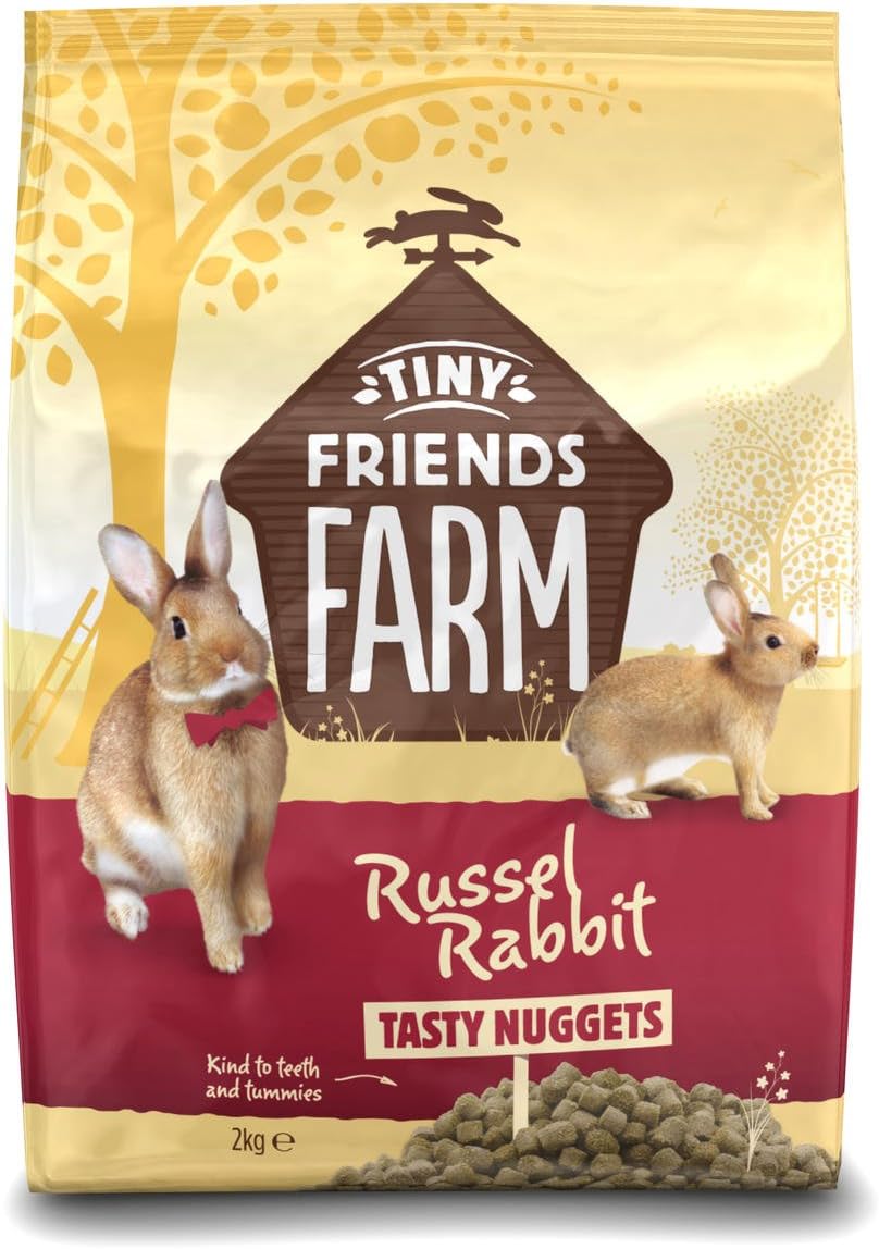 Supreme Tiny Friends Farm Russel Rabbit Tasty Nuggets 2kg, Transparent, 2 kg (Pack of 1) - Image 4