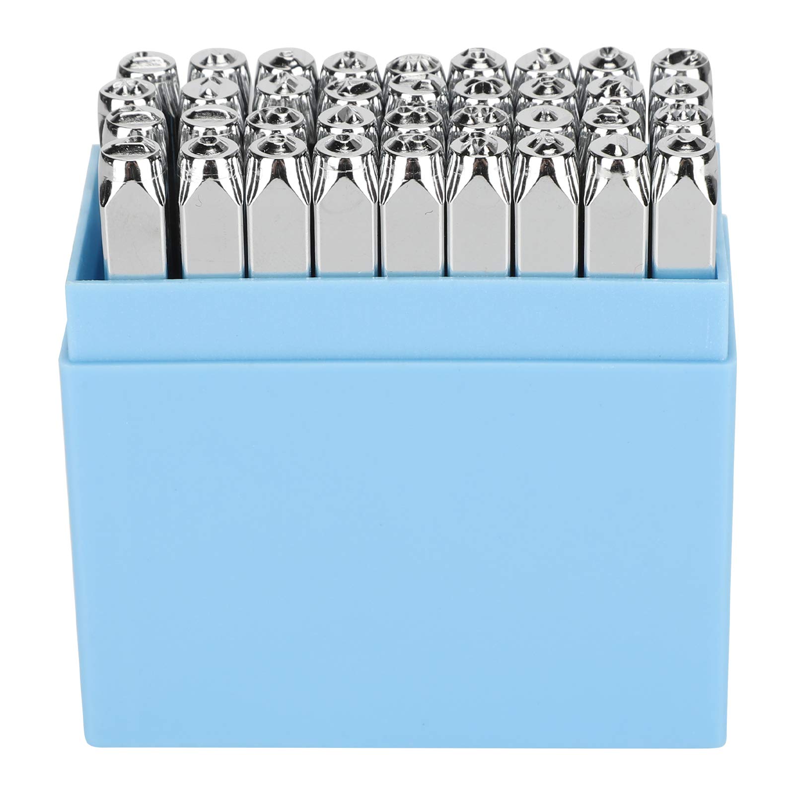36Pcs Steel Metal Stamping Tool Set, Letter Metal Punch Stamp Set Letter Punch Set for Jewelry Leather Craft Stamping