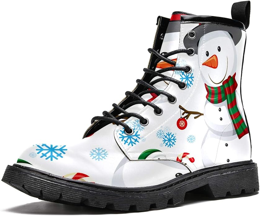 MAPOLO Boots for Women Winter Snowman