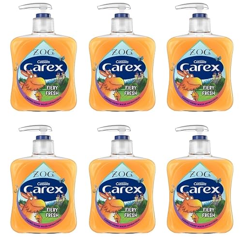 Carex ZOG Fiery Fresh Antibacterial Hand Wash, Clean & Protects Hands, Bulk Buy, Pack of 6 x 250ml
