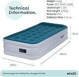airzzZ Slumber Plus Air Bed Single High Raise Flocked Non Slip view 8