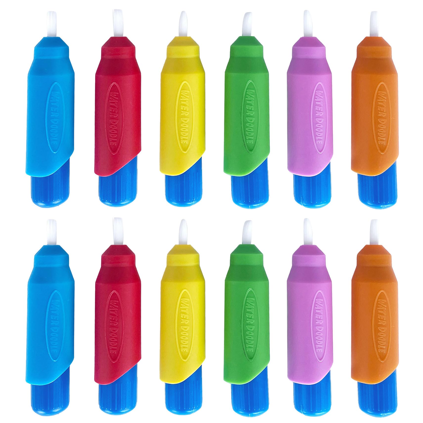 Photo 1 of KangaToys Aqua Brushes 12 Pack Multi-Color Pack Reusable Water Paint Brushes for Kids Ages 3 and Up Paint with Water Kits Arts and Crafts