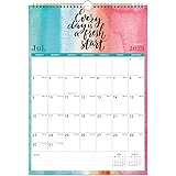 2023-2024 Calendar - Monthly Wall Calendar 2023-2024 with Thick Paper, 12" x 17", July 2023 -December 2024, Large Blocks with