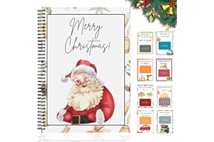Livre de cartes cadeaux Merry Christmas sur le thème des vacances avec motifs saisonniers pour Noël et remise de diplôme – Re