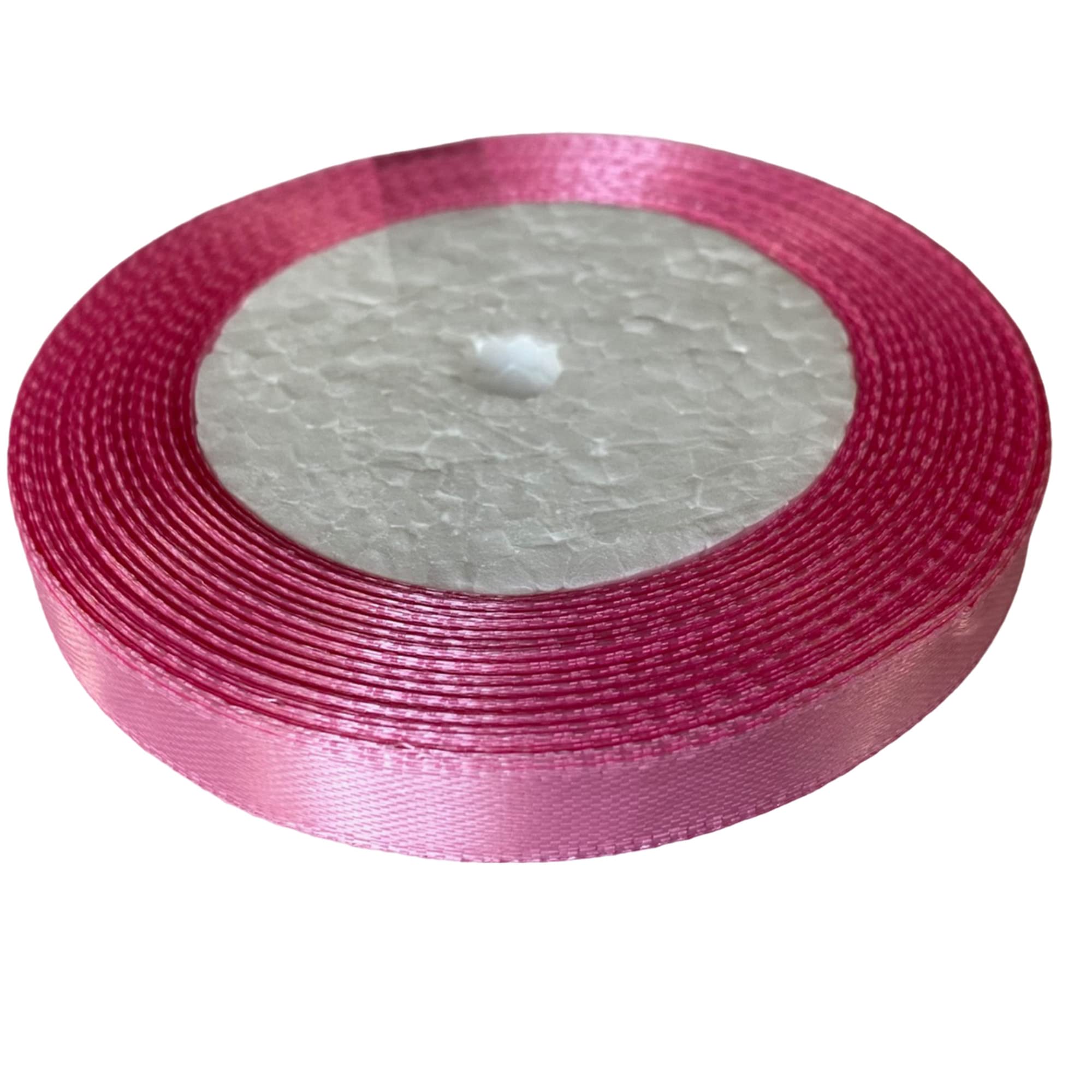 Dyanatic Satin Ribbon (10mm x 22m) - 25 Yards Craft & Christmas Ribbon for Gift Wrapping, Decorations, Hair Accessories, & DIY Crafting - Pink — image 1