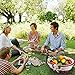 Durior Wicker Basket Woven Picnic Basket Empty Oval Willow Large Storage Basket with Double Handles Fruit Serving Baskets Easter Basket 15.5