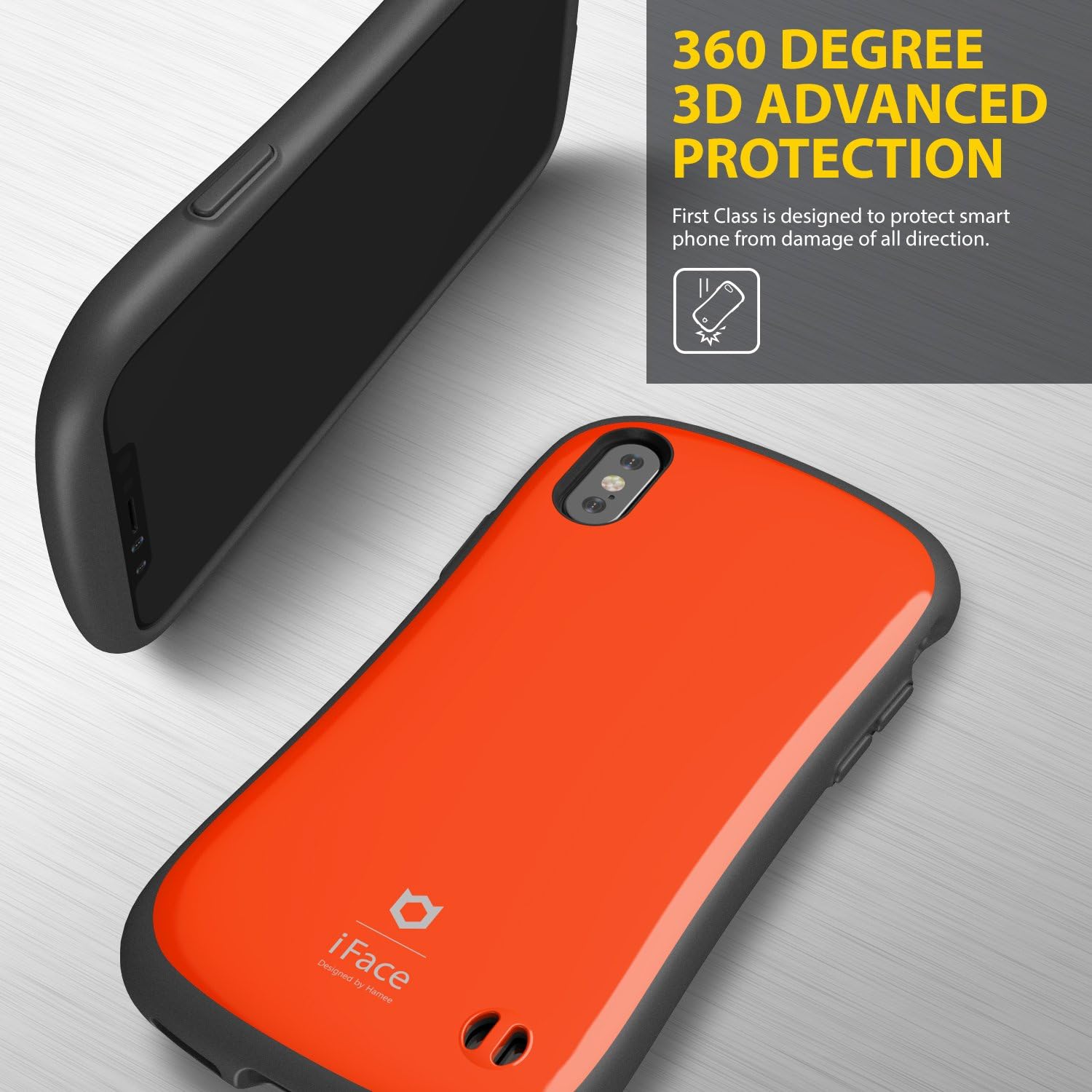 Amazon Com Iface First Class Designed For Iphone X Xs Cute Shockproof Dual Layer Hard Shell Bumper Phone Case Drop Tested Orange