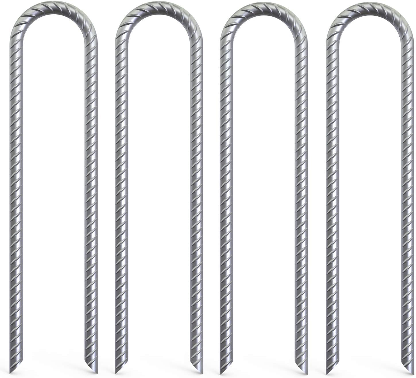 thumbnail image 2 of Aazon.co : Howin Trapoline Stakes 12 Inches 10-Pack U Stake For 2 of 12