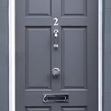 XFORT Polished Chrome Front Door Number 2 for All Door Types view 4