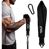 Arm Wrestling Training Strap Belt Hand Grip Arm Finger Forearm Exerciser Strengthener for Cable Machine and Free Weight