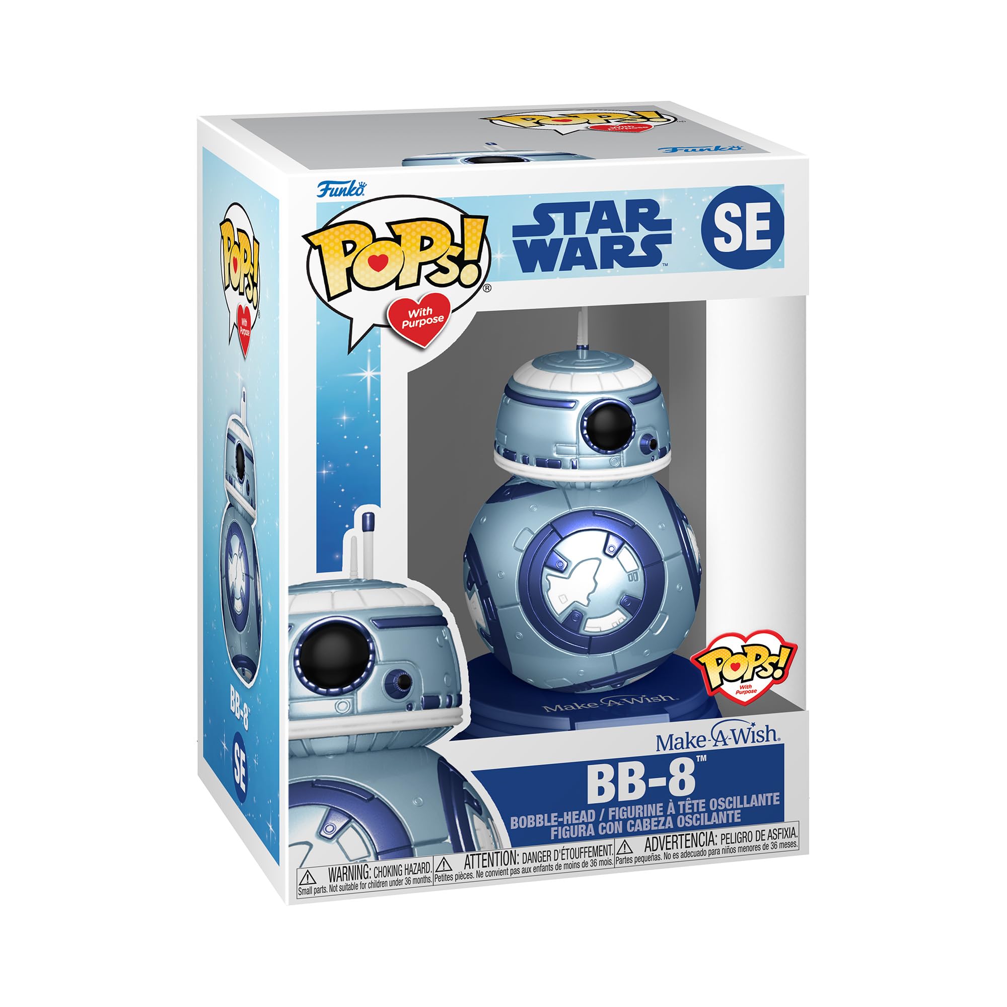 Funko POP! Star Wars: Make a Wish 2022 - BB-8 - (Metallic) - Collectable Vinyl Figure - Gift Idea - Official Merchandise - Toys for Kids & Adults - Movies Fans - Model Figure for Collectors
