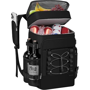 Banana Republic Large Black Insulated Backpack Hiking Golf Picnic 11x16 Unisex Amazon.com : Picnic TIME OTG Roll-Top Cooler Backpack  main image 2