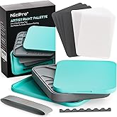 Nicpro Stay Wet Palette for Painting Miniature, Acrylic Painting | Paint Tray With Lid, 100 Wet Pallet Papers, 4 Sponges, Brush Holder, Paint Mixing Saver