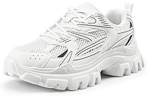 DREAM PAIRS Chunky Fashion Sneakers for Women, Women's Platform Bold Lace-Up Comfortable Sneakers