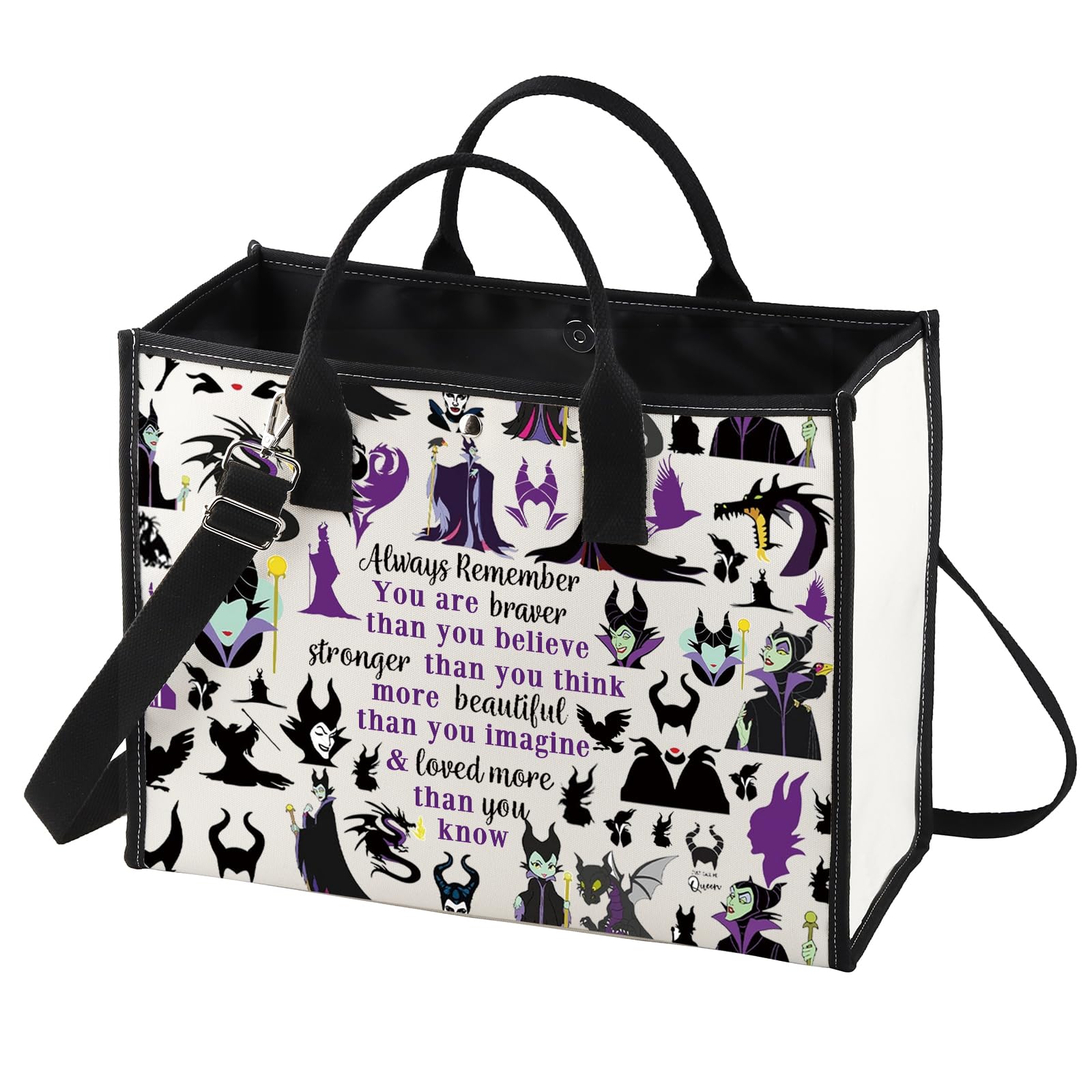 LEVLO Villains Movie Cosmetic Make Up Bag Movie Fans Gift You are Braver Stronger Smarter Than You Think Villains Zipper Pouch Bag Villains LT