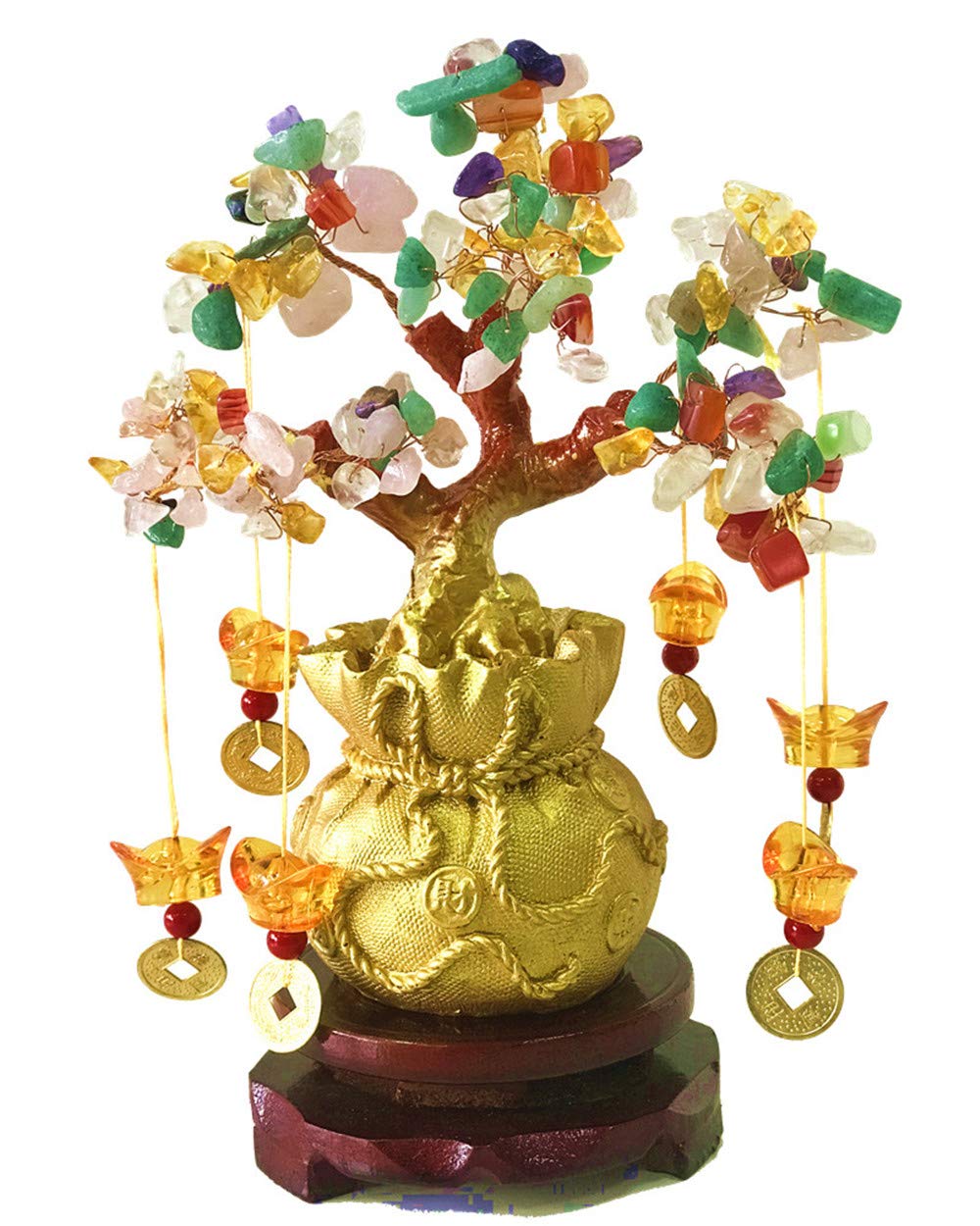 Photo 1 of ***BROKEN PIECE***Picmoo Feng Shui Citrine/Citrine Money Tree and Citrine Tree, Faucet Crystal Tree/Chinese Dragon Fortune Crystal Tree/Gift Tree (Colorful)***BROKEN PIECE**