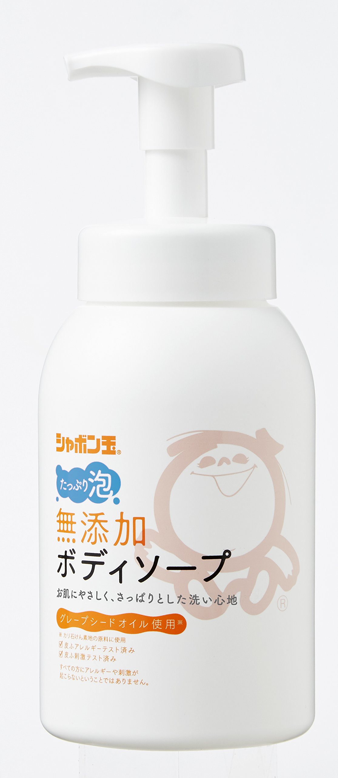 シャボン玉 無添加 ボディソープ たっぷり泡 本体 570mL 手のひら洗いしやすい商品画像