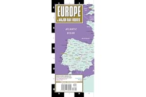 Streetwise Europe & Major Rail Routes Laminated Map (Michelin Streetwise Maps)