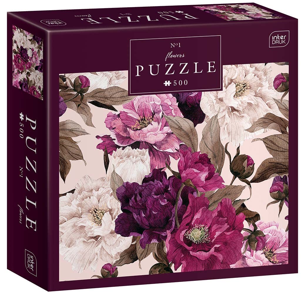 Flowers no. 1-500 Pieces Jigsaw Puzzle for Adults, 47x33 cm