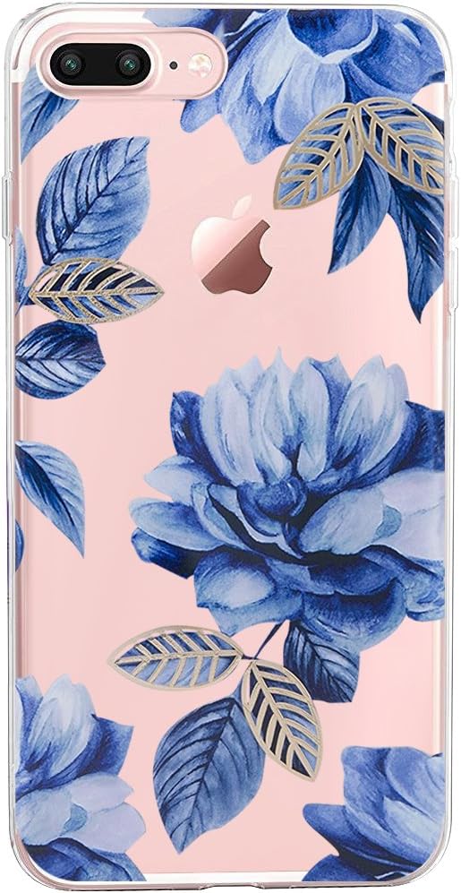iPhone 8 Plus Case, iPhone 7 Plus Cover,Qissy Transparent Soft TPU Bumper Silicon Clear Shockproof Case Cover for iPhone 7/ 8 Plus 5.5"