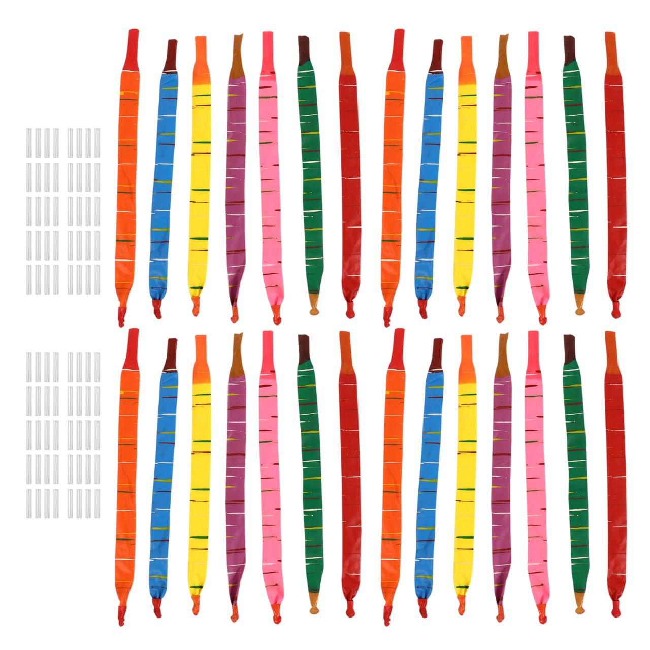 Rocket Balloons with Whistling Noise Giant Flying Balloons Long Latex with Straws for Kids Outdoor Birthday Party Favors