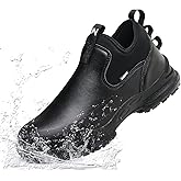 PJZHJ Non Slip Work Shoes for Women Water & Oil Resistant Food Service Shoes Comfortable Slip Resistant Chef Shoe for Restaurant Hospital